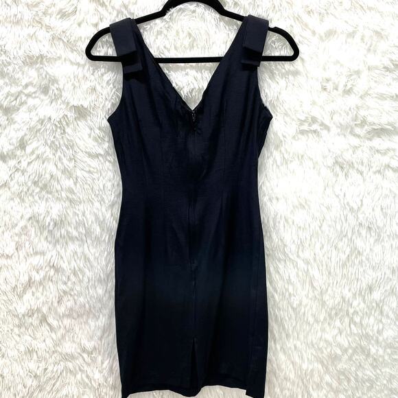 Vintage Creation Maille de France Black Sleeveless Dress S - Picture 4 of 9